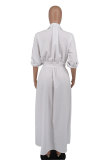Solid Color Long Sleeve Maxi Dress XHXF-932