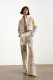 Retro Loose Print Straight Jeans GYAN-890