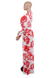 Long Sleeve Print Two Piece Pants Set XHXF-8635