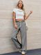 Loose Color Block Wide Leg Jeans GYAN-059