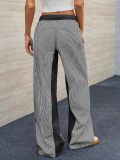 Loose Color Block Wide Leg Jeans GYAN-059