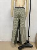 Loose Color Block Wide Leg Jeans GYAN-059