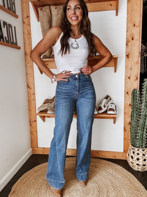 Fashion Straight Jeans GYAN-89199