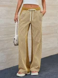 Loose Color Block Wide Leg Jeans GYAN-059