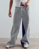 Loose Color Block Wide Leg Jeans GYAN-059