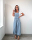 Casual Loose Wide Leg Denim Suspenders Pants Jumpsuit GYAN-89122
