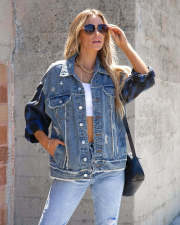 Long Sleeve Lapel Denim Coats GYAN-616