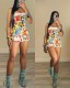 Pre Order: About 7 work days shipping Print Sexy Mini Dress YUEM-309211
