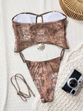 Sexy Backless Wrap Chest Leopard Print Bikini Set CSYZ-G685KY