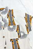 Print Short Sleeve Shirt Pants Two Piece Set GYLY-11087