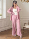 Strripe Long Sleeve Shirt Two Piece Pants Set MIL-L262