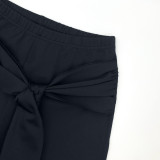 Solid Color Sleeveless Two Piece Pants Set ASL-6816