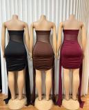 Mesh Patchwork Slightly Transparent Mini Dress GMYU-11099
