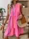 Bohemian Print Sleeveless Midi Dress GYGE-26003