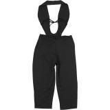 Deep V Neck Solid Color Tight Fifth Jumpsuit DLSF-K6Q00634A