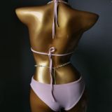 Diamond Tassel Halterneck Bikinis 2 Piece Swimsuit YWTT-2020001