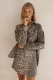 Retro Leopard Print Lapel Collar Coats GYAN-894