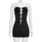 Sleeveless Off Shoulder Bandage Dress GSZM-J26DS045