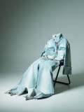 Stand Collar Long Sleeve Coat Straight Pants Denim 2 Piece Set YUMT-YMT503