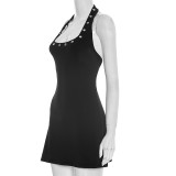 Sleeveless Solid Color Mini Dress GSZM-C26DS034