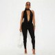 Solid Color Halterneck Backless Two Piece Pants Set GDSF-J26ST020
