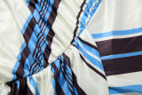Stripe Print Slim Tube Top Maxi Dress GZJQ-K6D00053A