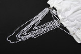 Mesh See Through Tank Top Long Skirt 2 Piece Set  GZJQ-K25S89818