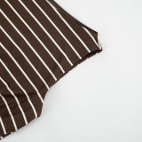 Stripe Sleeveless T Shirt GSBW-J26TP043