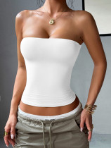 Solid Color Wrap Chest Tank Tops GZYU-K262Y0010