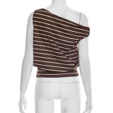 Stripe Sleeveless T Shirt GSBW-J26TP043