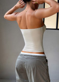 Solid Color Wrap Chest Tank Tops GZYU-K262Y0010