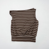 Stripe Sleeveless T Shirt GSBW-J26TP043