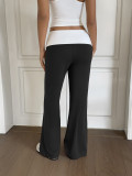 Casual Color Block Loose Pants GZYU-K26110007