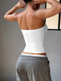 Solid Color Wrap Chest Tank Tops GZYU-K262Y0010