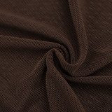 Sleeveless Pleated Mesh Mini Dress GSZM-J26DS053