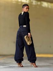 Fashion Patchwork Loose Straight Jeans GYLN-1025