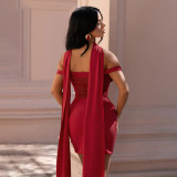 Sleeveless Pleated Mesh Mini Dress GSZM-J26DS053