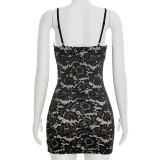 Lace Sling Bodycon Dress GSZM-D26DS062