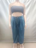 Fashion Zipper Loose Jeans GAKF-60103