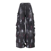 Fashion Loose Patchwork Straight Jeans GQLF-9898