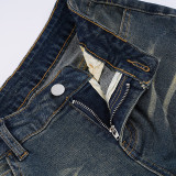 Vintage Washed Flare Jeans GQLF-31300