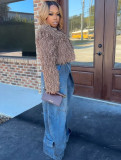 Vintage-washed Straight-leg Jeans GAKF-60102