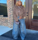 Vintage-washed Straight-leg Jeans GAKF-60102
