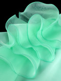 Solid Color Ruffles Midi Dress GKEN-ADR051216