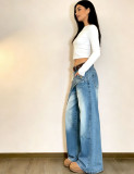 Fashion Loose Straight Jeans GAKF-60114