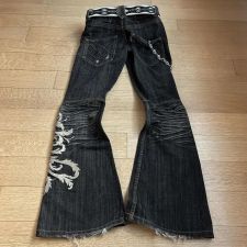 Fashion Embroidered Flare Jeans GQLF-3009
