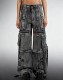 Fashion Multi-pockets Loose Wide Leg Jeans GQLF-3029