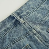 Snake Print Straight Jeans GQLF-1627
