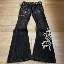 Fashion Embroidered Flare Jeans GQLF-3009