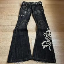 Fashion Embroidered Flare Jeans GQLF-3009